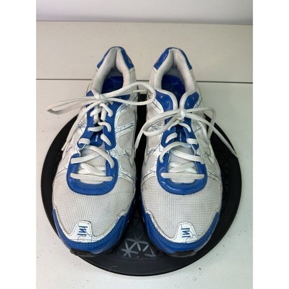 Nike Women's Sz 9.5 Shox Remix+ 331152-114 White Cobalt Blue Silver - Picture 4 of 12